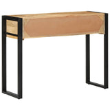 vidaXL Wandtafel 100x35x75 cm massief ruw mangohout