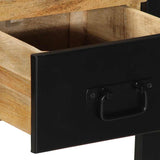 vidaXL Wandtafel 100x35x75 cm massief ruw mangohout