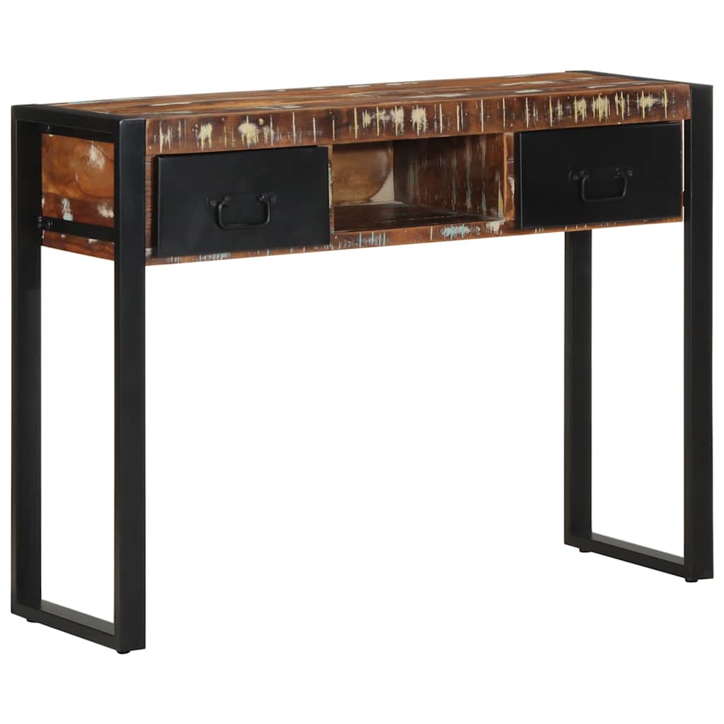 vidaXL Wandtafel 100x35x75 cm massief ruw mangohout