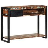 vidaXL Console table 100x35x75 cm solid rough mango wood