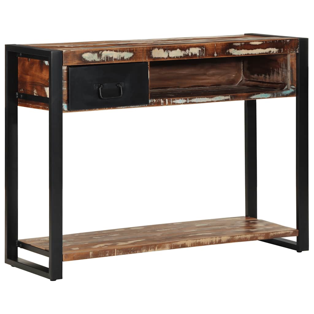 vidaXL Console table 100x35x75 cm solid rough mango wood
