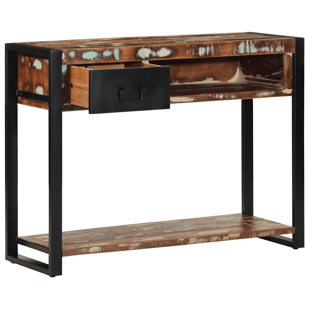 vidaXL Console table 100x35x75 cm solid rough mango wood