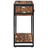vidaXL Console table 100x35x75 cm solid rough mango wood