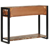 vidaXL Console table 100x35x75 cm solid rough mango wood