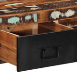 vidaXL Console table 100x35x75 cm solid rough mango wood