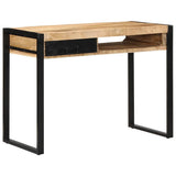 vidaXL Desk 100x50x75 cm solid rough mango wood