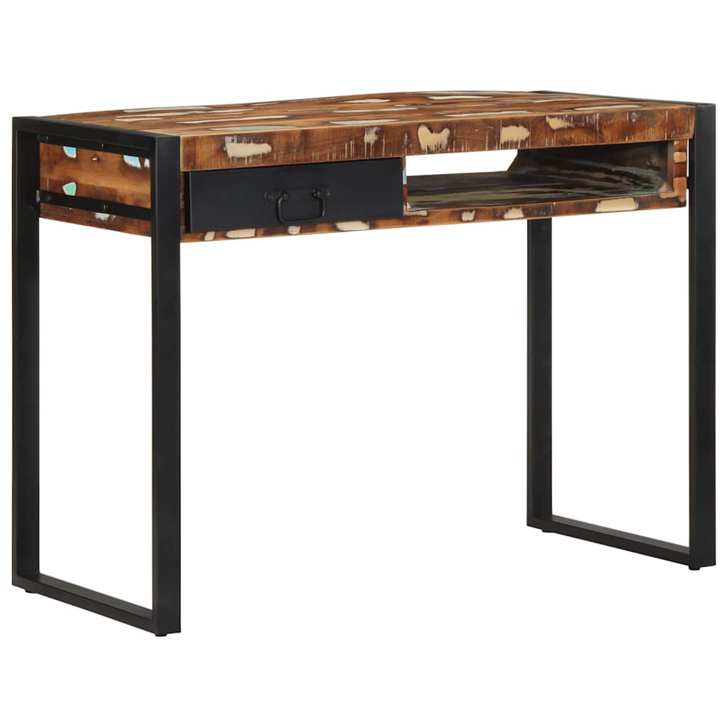 vidaXL Desk 100x50x75 cm solid rough mango wood