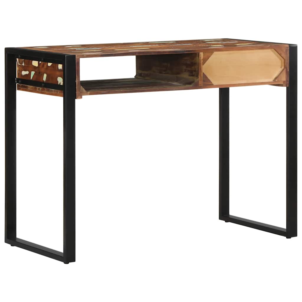 vidaXL Desk 100x50x75 cm solid rough mango wood