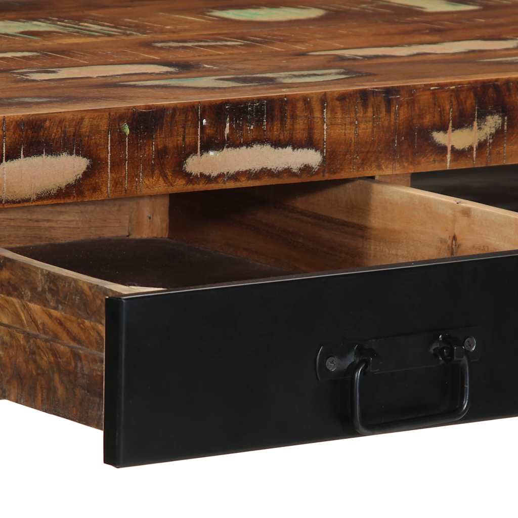 vidaXL Desk 100x50x75 cm solid rough mango wood