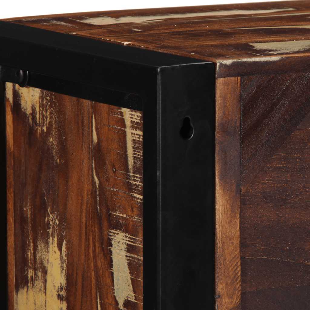vidaXL Tv-meubel 80x30x25 cm massief ruw mangohout