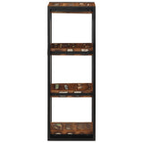 vidaXL Wandschap 35x35x100 cm massief ruw mangohout