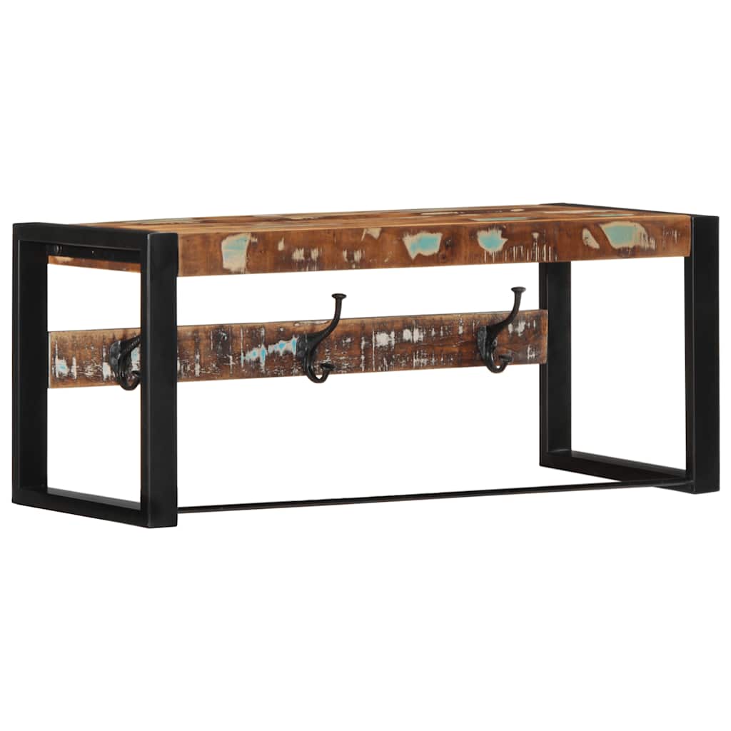 vidaXL Kapstok 80x35x35 cm massief ruw mangohout