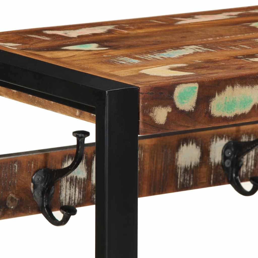 vidaXL Kapstok 80x35x35 cm massief ruw mangohout