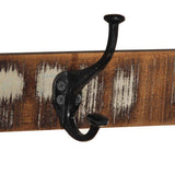 vidaXL Kapstok 80x35x35 cm massief ruw mangohout