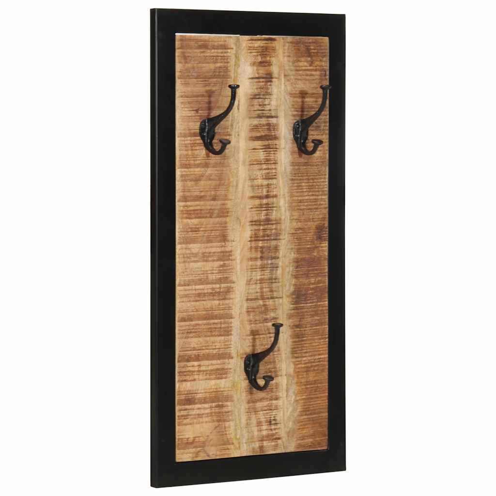 vidaXL Coat Rack 40x2x80 cm Solid Rough Mango Wood
