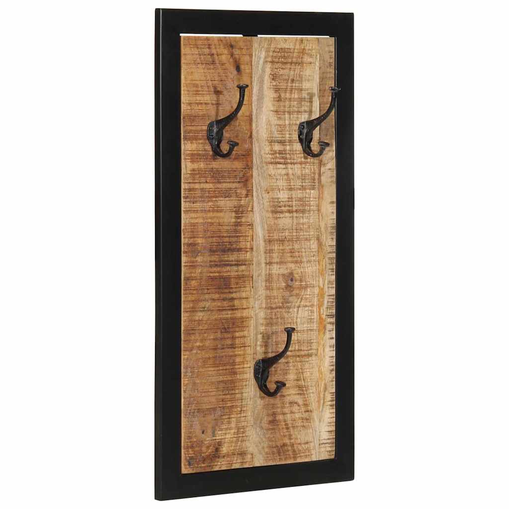 vidaXL Coat Rack 40x2x80 cm Solid Rough Mango Wood