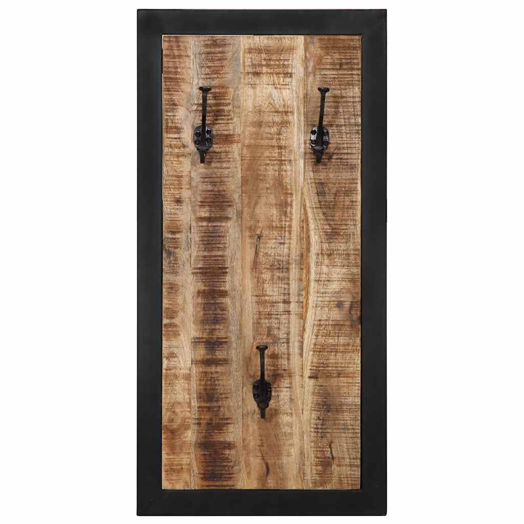vidaXL Coat Rack 40x2x80 cm Solid Rough Mango Wood