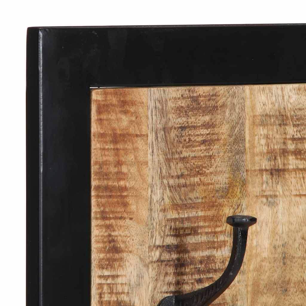 vidaXL Coat Rack 40x2x80 cm Solid Rough Mango Wood