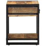 vidaXL Bijzettafel 40x40x50 cm massief ruw mangohout