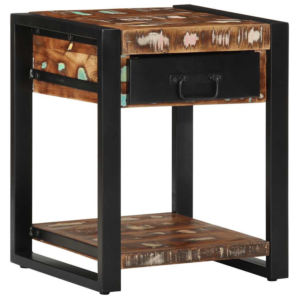 vidaXL Bijzettafel 40x40x50 cm massief ruw mangohout