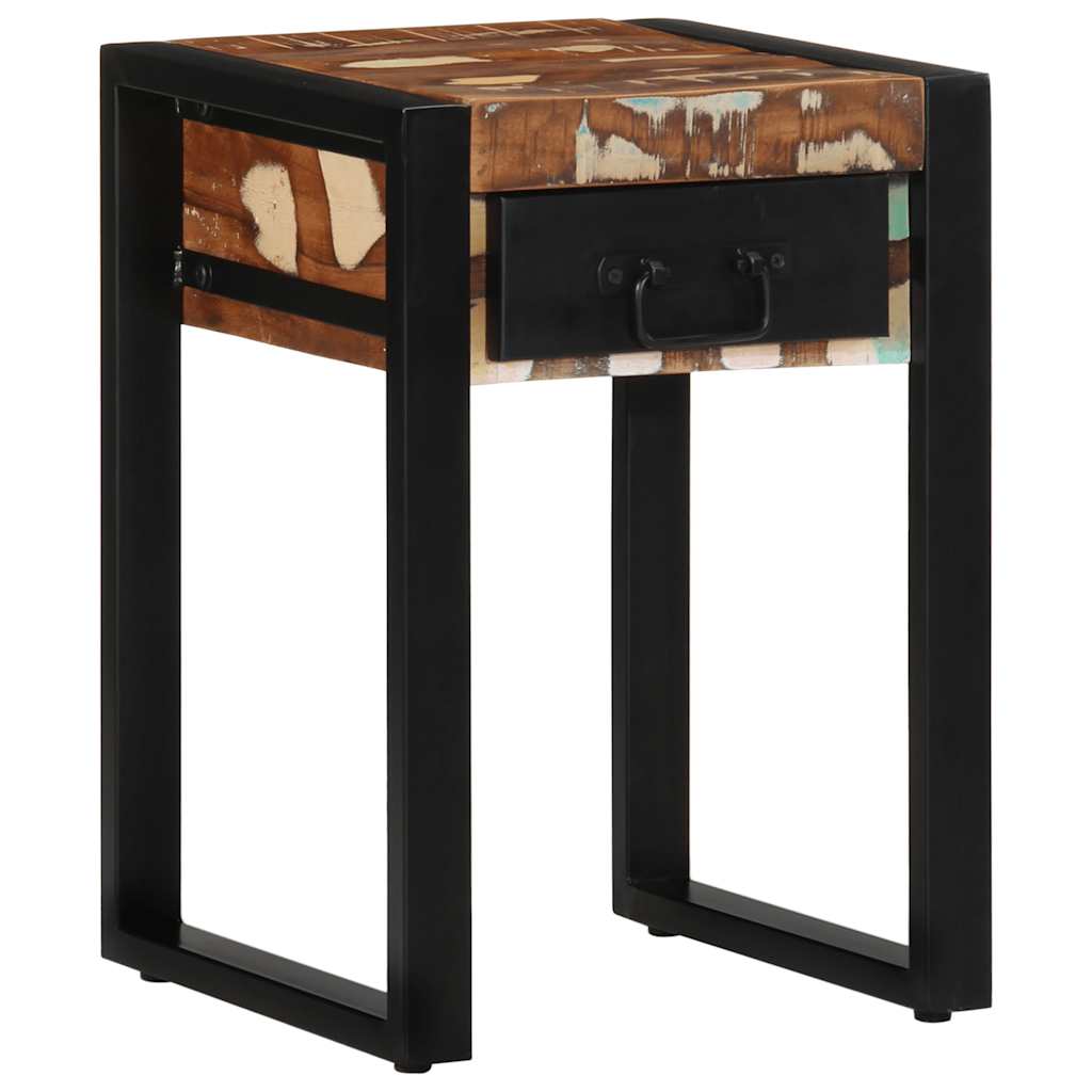 vidaXL Bijzettafel 35x35x50 cm massief ruw mangohout
