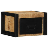 vidaXL Nachtkastje 40x35x25 cm massief ruw mangohout