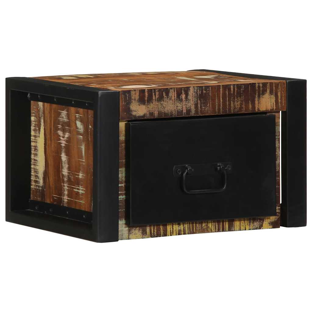 vidaXL Nachtkastje 40x35x25 cm massief ruw mangohout
