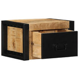 vidaXL Nachtkastje 40x35x25 cm massief ruw mangohout
