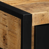 vidaXL Nachtkastje 40x35x25 cm massief ruw mangohout