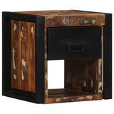 vidaXL Nachtkastje 40x35x40 cm massief ruw mangohout