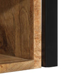 vidaXL Nachtkastje 40x35x40 cm massief ruw mangohout