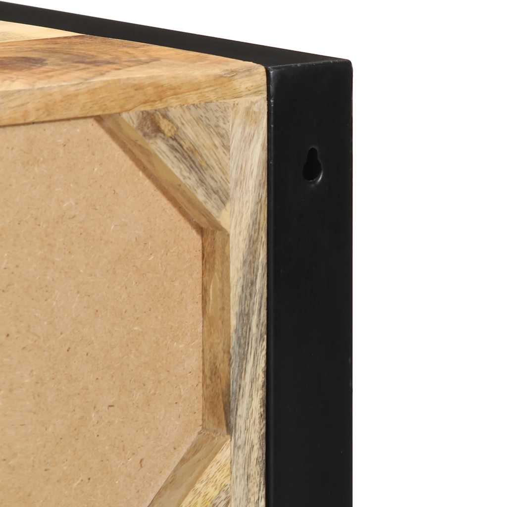 vidaXL Nachtkastje 40x35x40 cm massief ruw mangohout