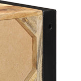 vidaXL Nachtkastje 40x35x40 cm massief ruw mangohout
