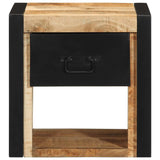 vidaXL Nachtkastje 40x35x40 cm massief ruw mangohout