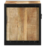 vidaXL Nachtkastje 40x35x40 cm massief ruw mangohout