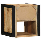 vidaXL Nachtkastje 40x35x40 cm massief ruw mangohout