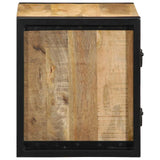 vidaXL Nachtkastje 40x35x40 cm massief ruw mangohout