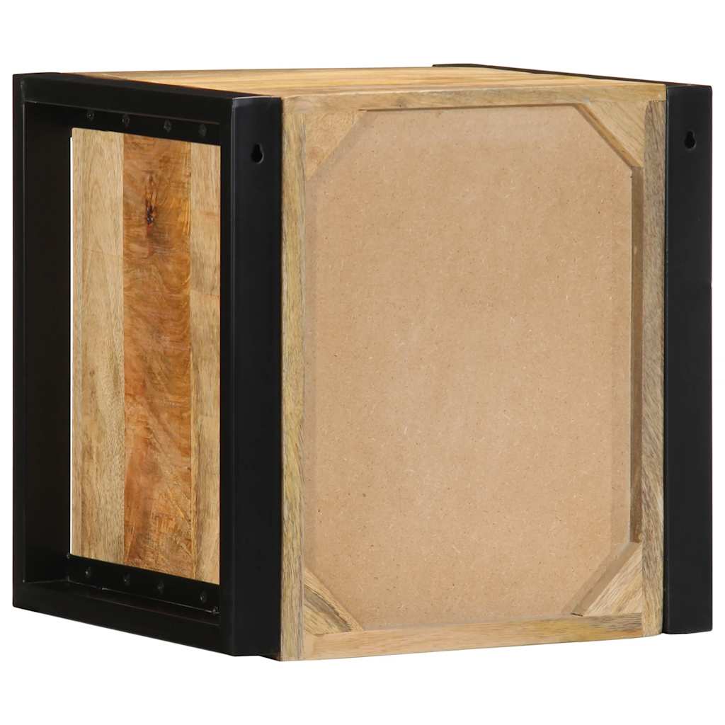 vidaXL Nachtkastje 40x35x40 cm massief ruw mangohout