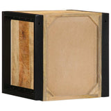 vidaXL Nachtkastje 40x35x40 cm massief ruw mangohout