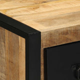vidaXL Nachtkastje 40x35x40 cm massief ruw mangohout
