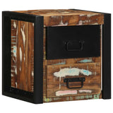 vidaXL Nachtkastje 40x35x40 cm massief ruw mangohout