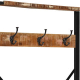 vidaXL Garment Rack 80x40x190 cm Solid Rough Mango Wood