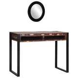 vidaXL Kaptafel met plank Bruin 100 x 50 x 75 cm Massief mangohout