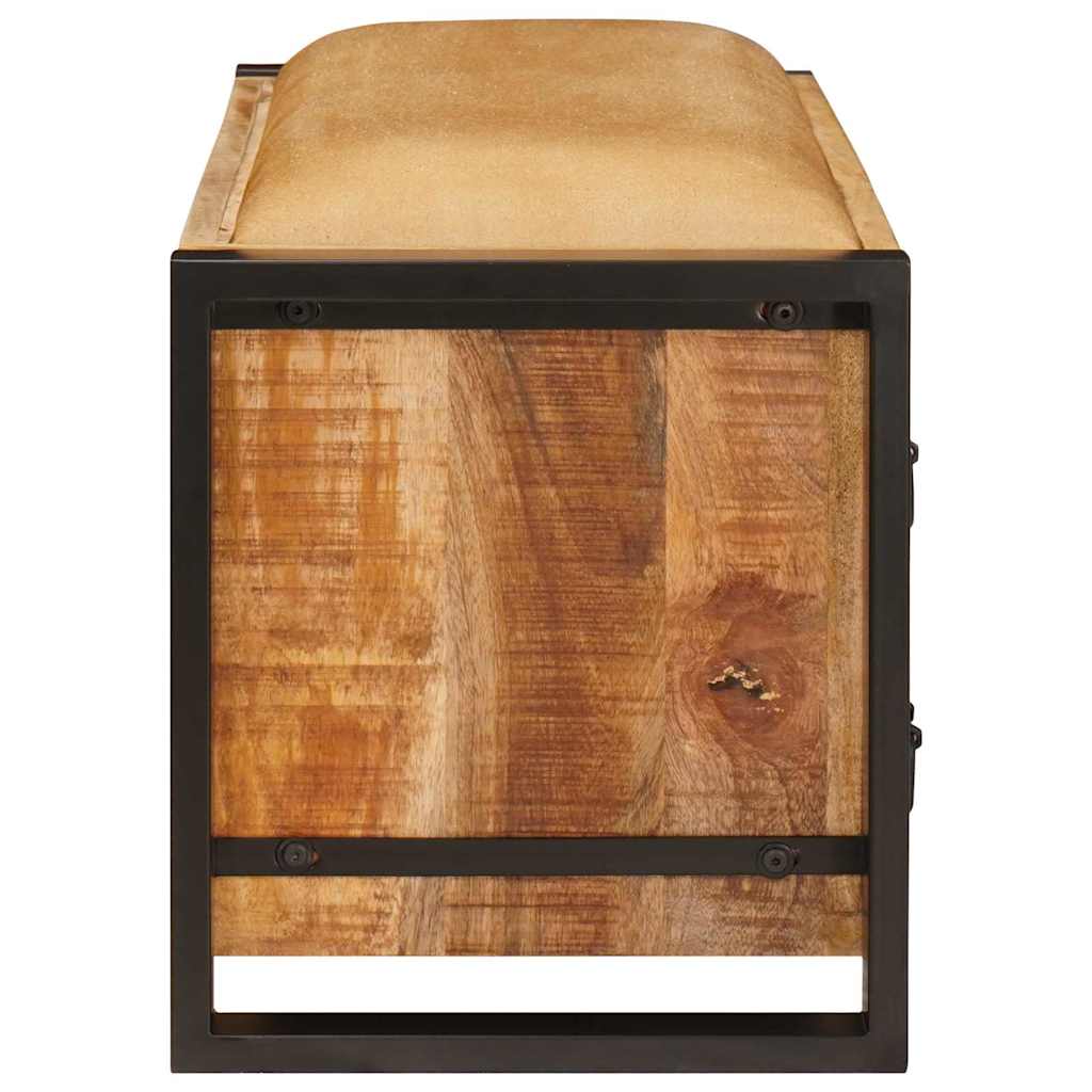 vidaXL Storage Bench with Drawer Brown 80 x 35 x 40 cm Solid Mango Wood