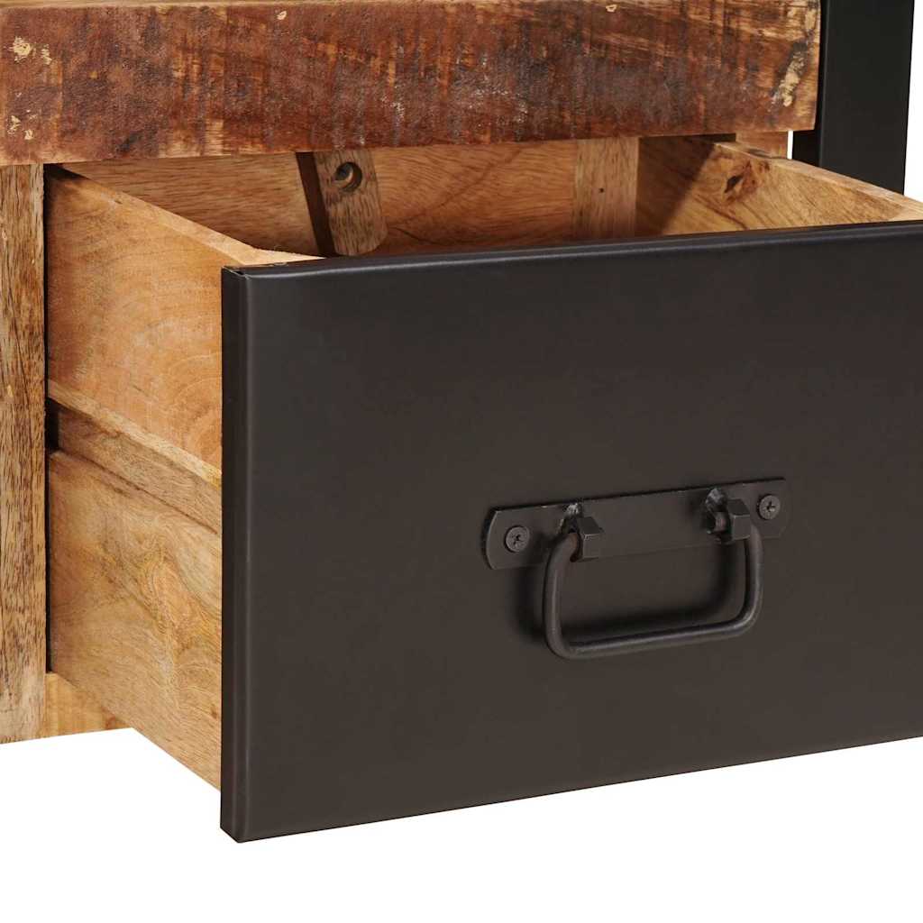 vidaXL Kapstokstand met lade Bruin 40 x 40 x 90 cm Massief Mango Hout