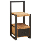 vidaXL Kapstokstand met lade Bruin 40 x 40 x 90 cm Massief Mango Hout