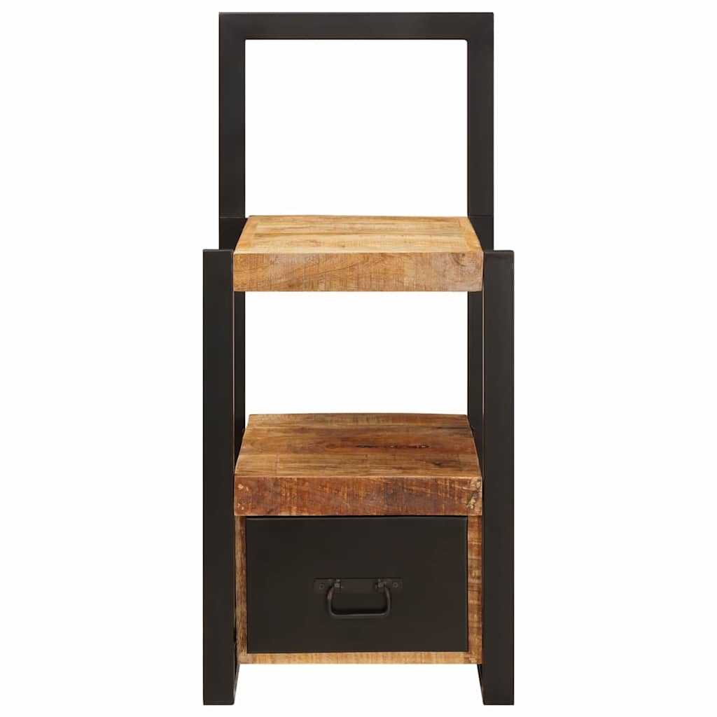 vidaXL Kapstokstand met lade Bruin 40 x 40 x 90 cm Massief Mango Hout
