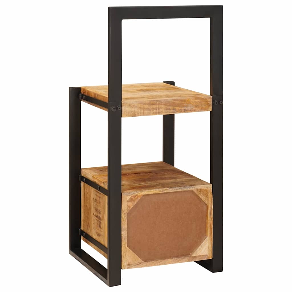 vidaXL Kapstokstand met lade Bruin 40 x 40 x 90 cm Massief Mango Hout