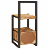 vidaXL Kapstokstand met lade Bruin 40 x 40 x 90 cm Massief Mango Hout