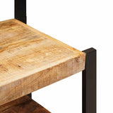 vidaXL Kapstokstand met lade Bruin 40 x 40 x 90 cm Massief Mango Hout